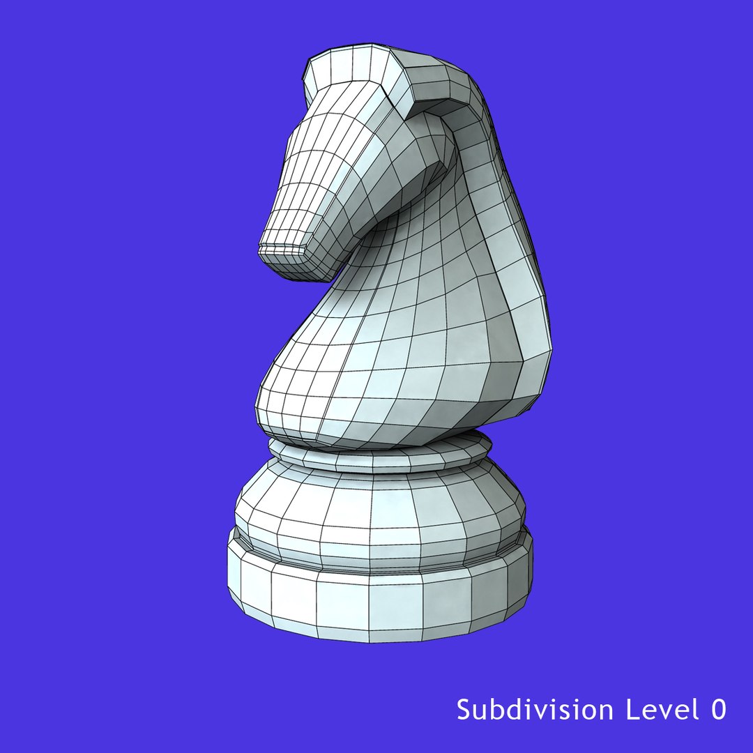 Glass Knight Chess Set 3d Ma