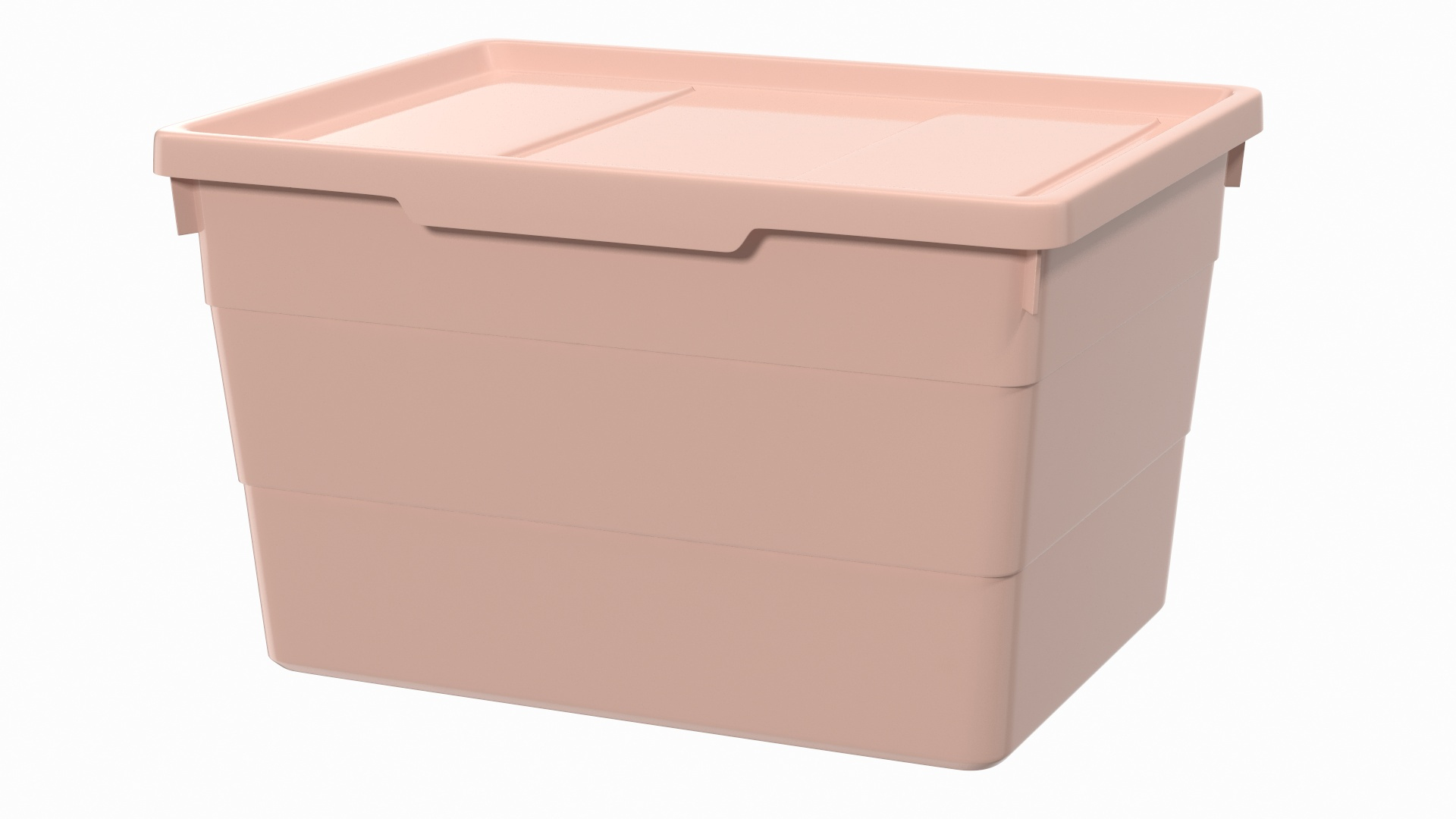 Pink Plastic Storage Box Model TurboSquid 1513512