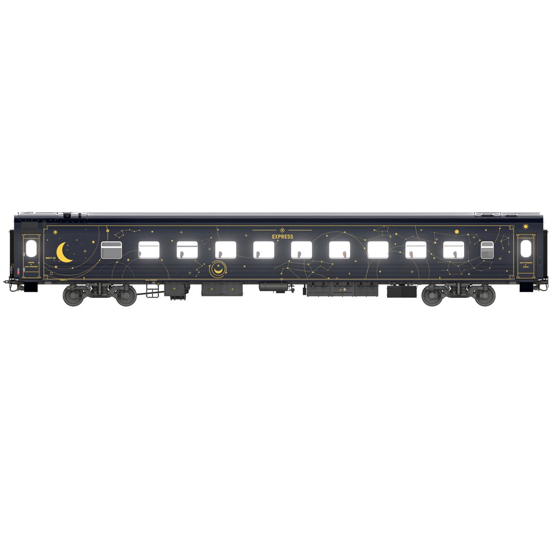 Passenger Wagon Midnight Express 3D Model - TurboSquid 2367419
