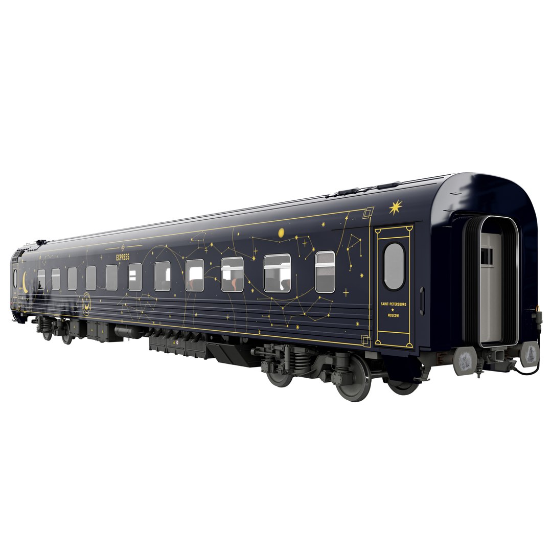 Passenger Wagon Midnight Express 3D Model - TurboSquid 2367419
