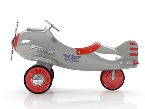 rh vintage pedal plane 3D model