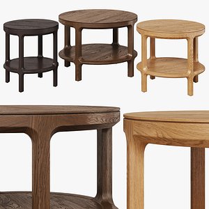 3D Restoration Harware round side tables Padua model