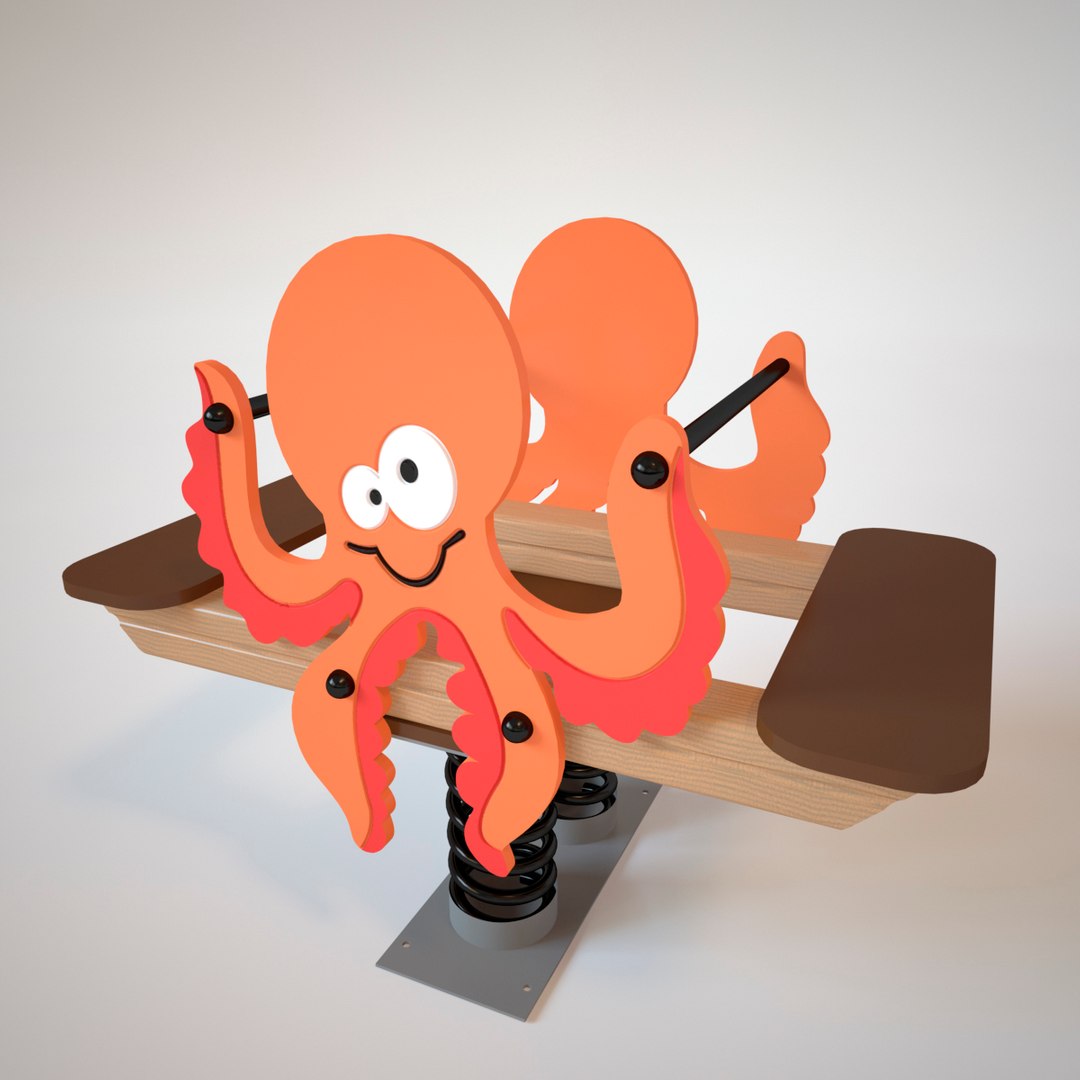 Playground Spring Octopus 3D Model - TurboSquid 1225086