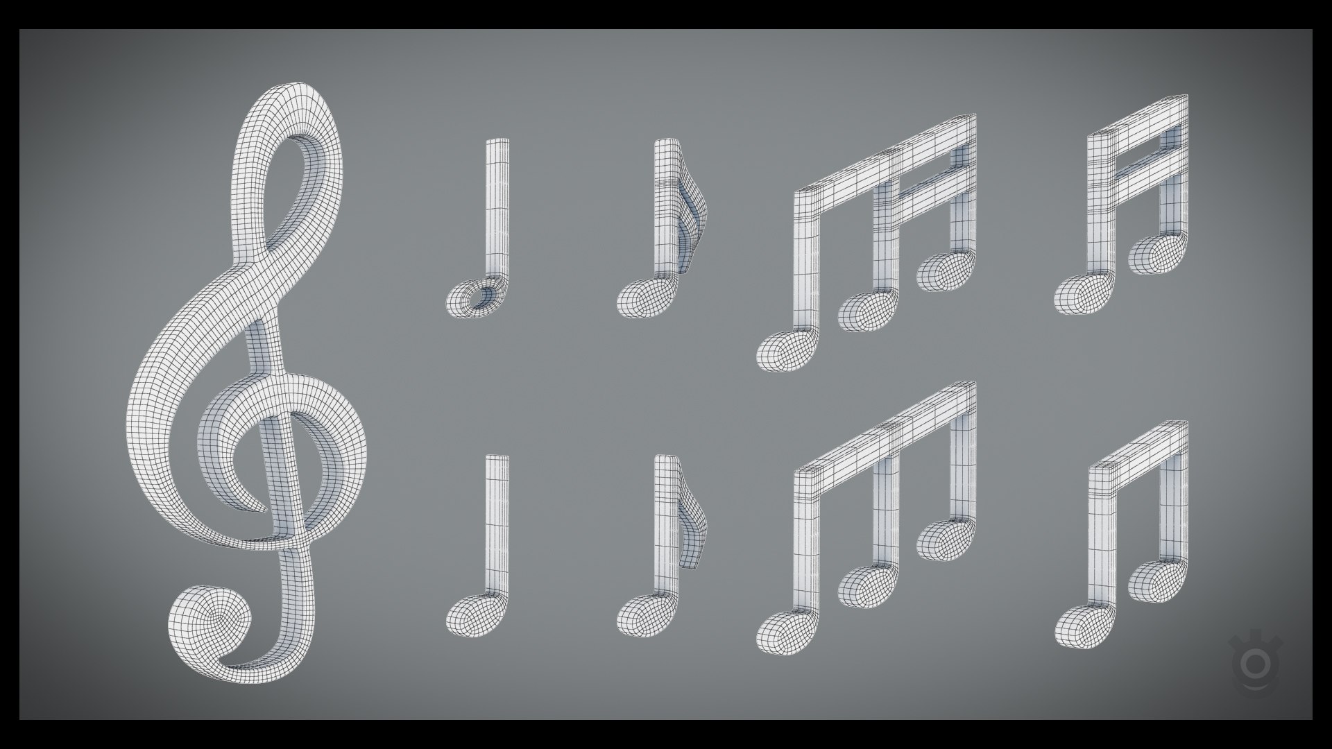 Note Clef 3D Model - TurboSquid 1222203