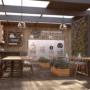 Coffee Restaurant Modern interior design