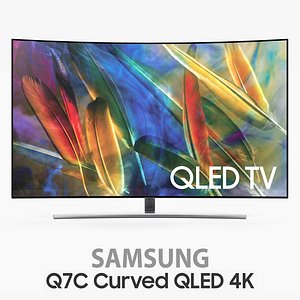 3D samsung q7c curved qled
