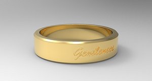 3D Gentleness Ring Gold
