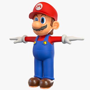 Super Mario Character From Game 3D model