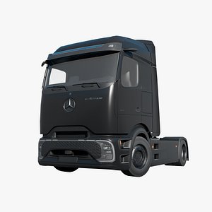 Mercedes eActros 600 low poly 3D model