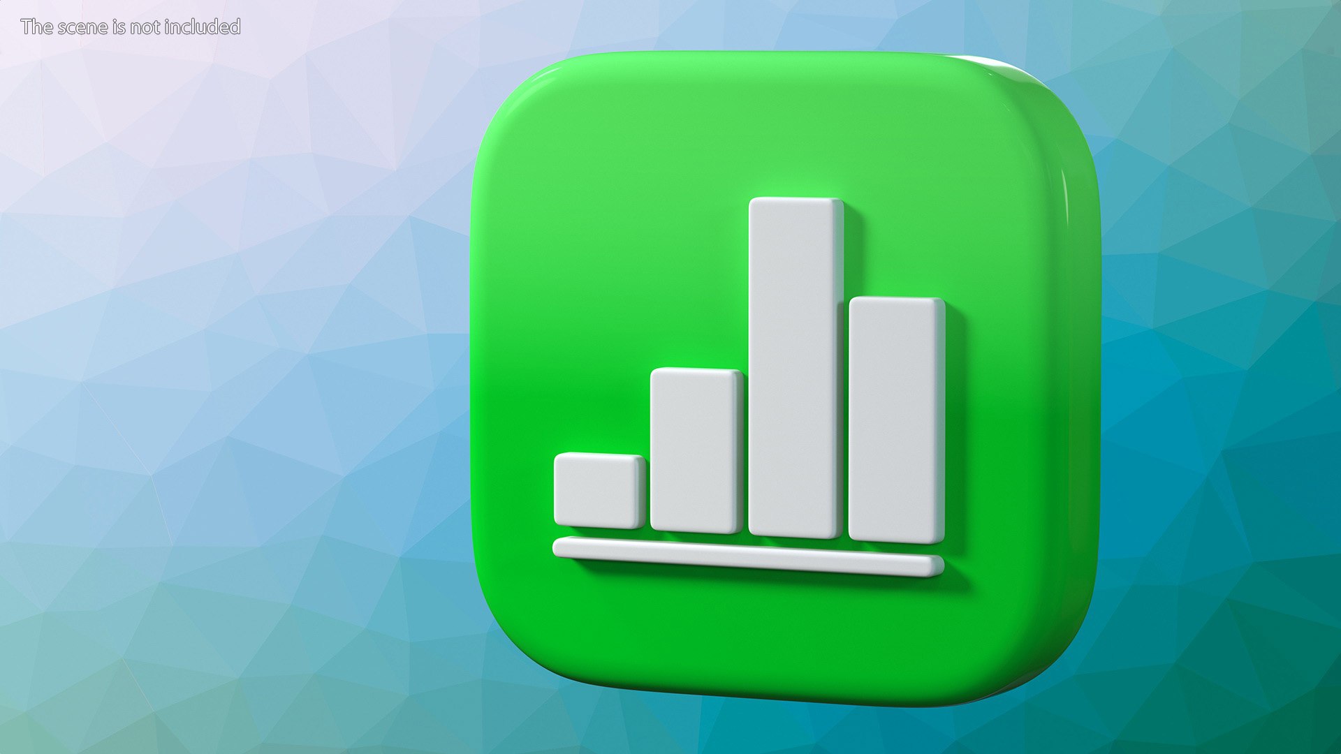 IPhone IOS Numbers Icon Model - TurboSquid 2218560