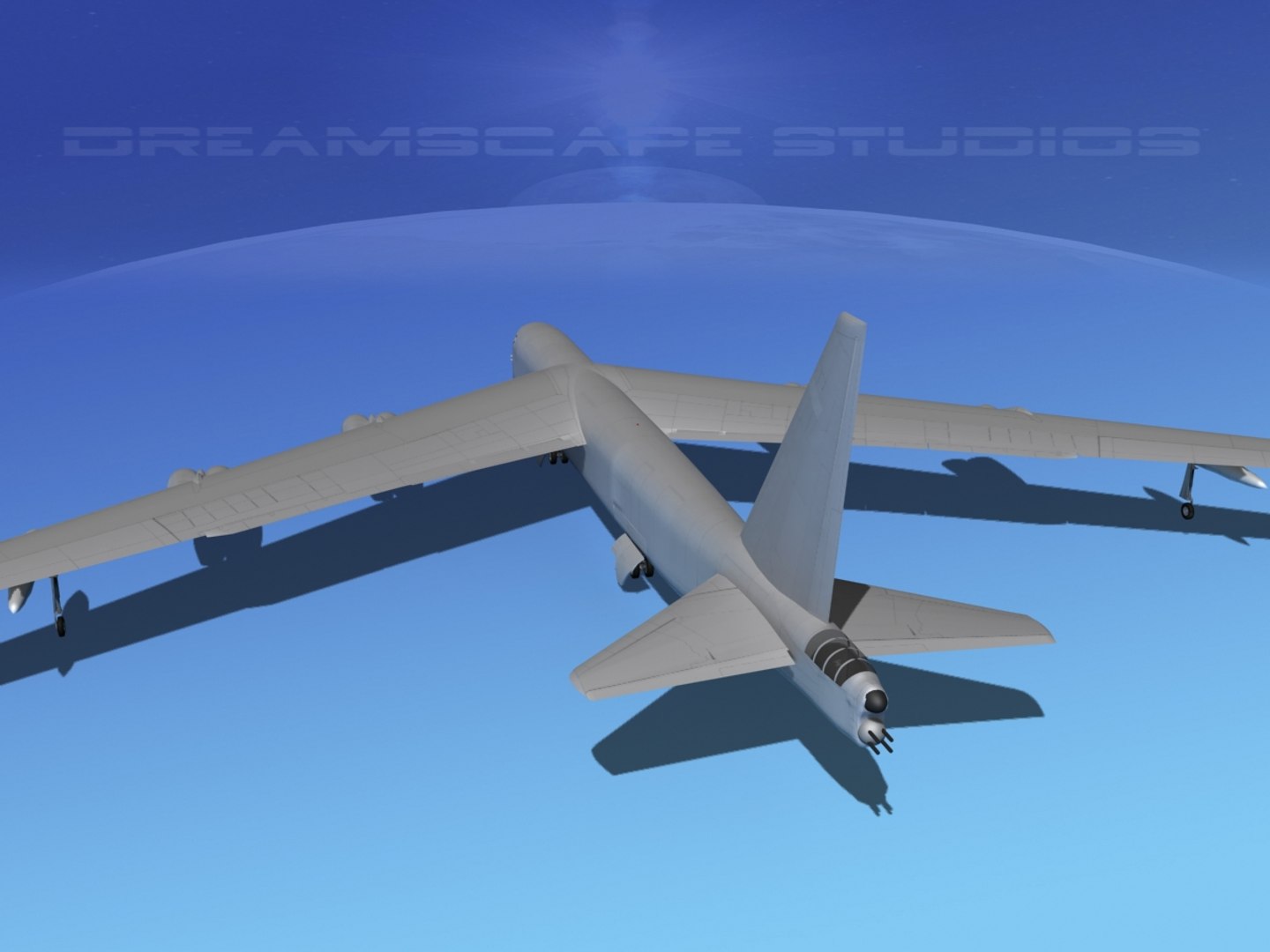 3d Model Stratofortress Boeing B-52 Bomber