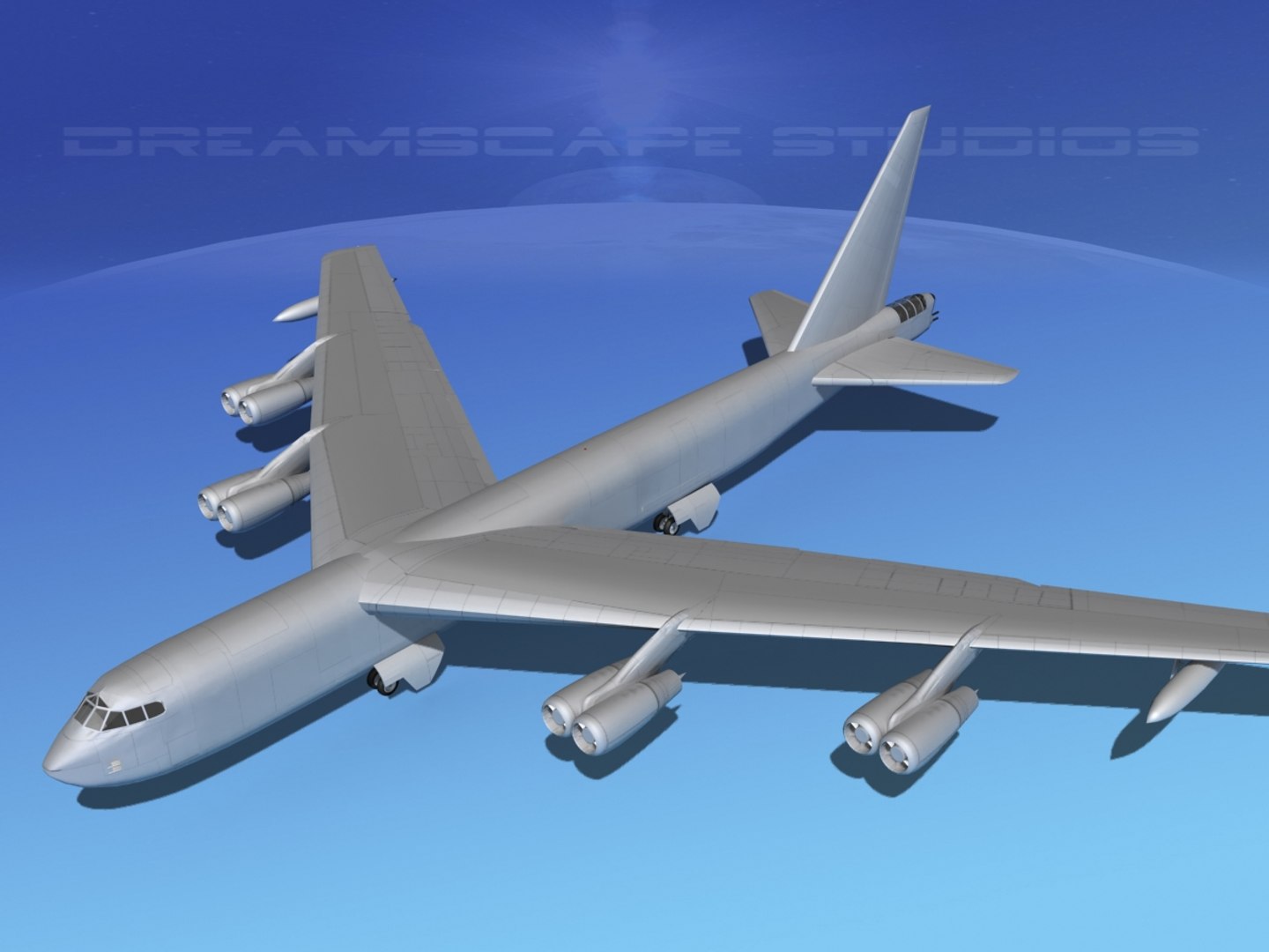 3d Model Stratofortress Boeing B-52 Bomber