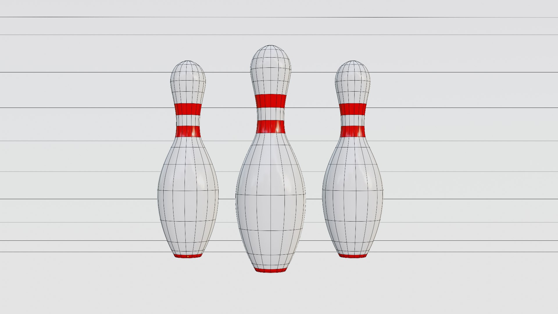 3D Bowling Pins Model - TurboSquid 2211841