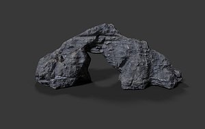 3D rock formats model