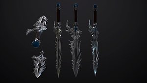 3D model dagger angel slayer