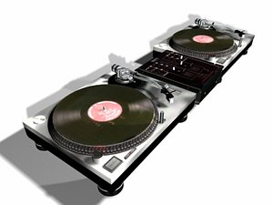 technics turntables 3d model