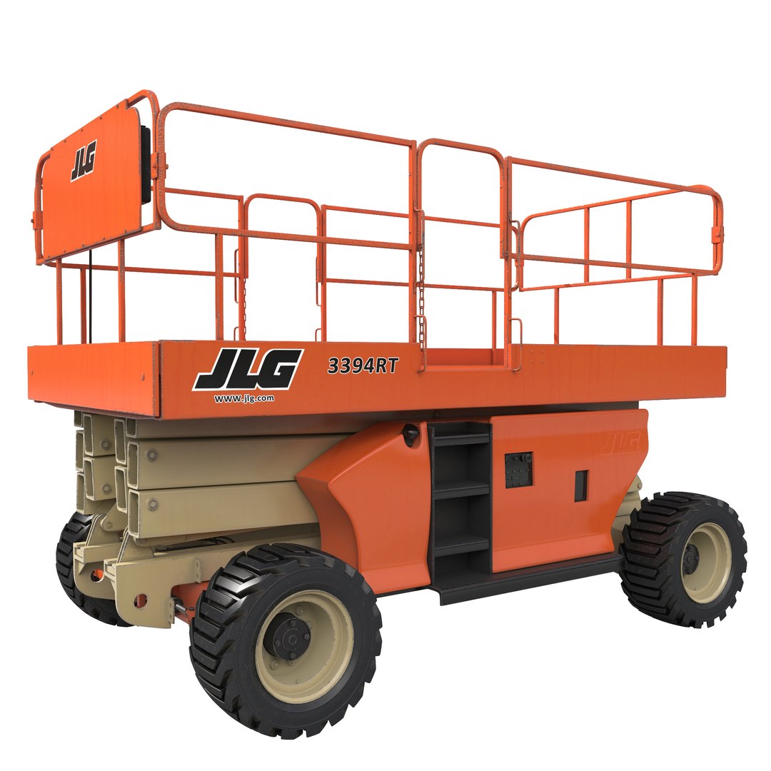 Engine Powered Scissor Lift JLG 3D model preview