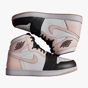AirJordan 1 Retro HighOG Color Pink Girl Low-poly