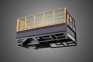 CARGO CAGE PICKUP TRUCK TRANSPORT DELIVERY LOGISTICS COMMERCIAL 3D model