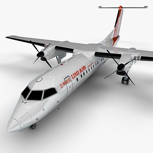 UNI Airways Bombardier De Havilland Canada DHC-8 Q300 Dash 8 L1651 3D