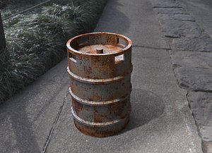 metal barrel