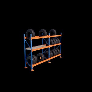 3D model Tyre Racking 3D model