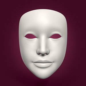 neutral theater mask 3D model