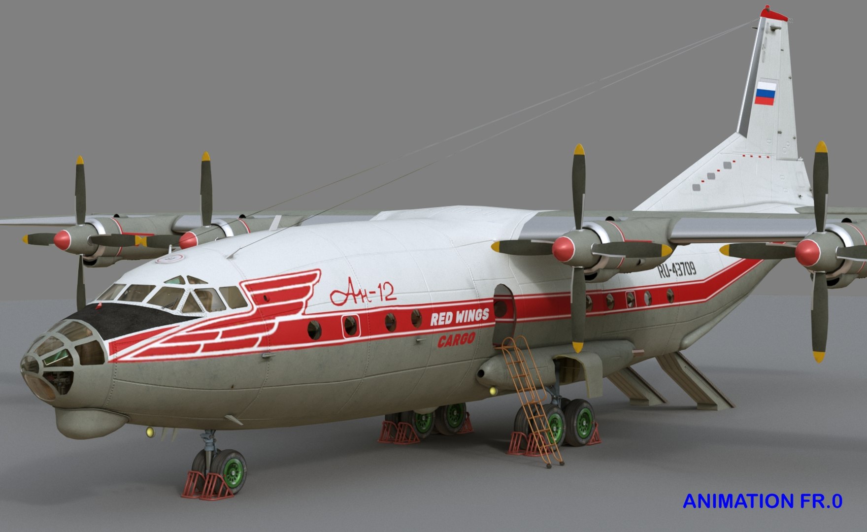 Antonov An-12B Conversion 3D - TurboSquid 1783008