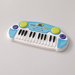 electronic keyboard toy 3D