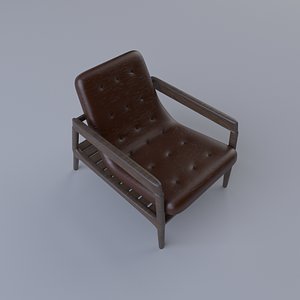 leather modern chair 3D model