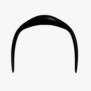 Cartoon Mustache Fu Manchu Style