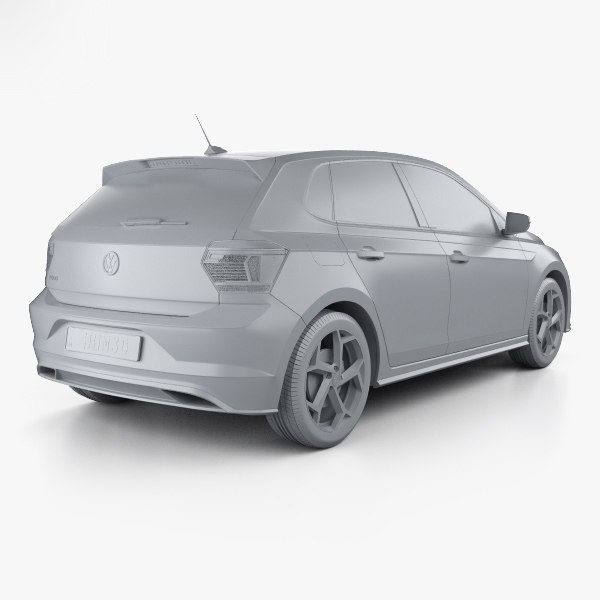 modelo 3d Volkswagen Polo R-Line 5 puertas 2017 - TurboSquid 1367068
