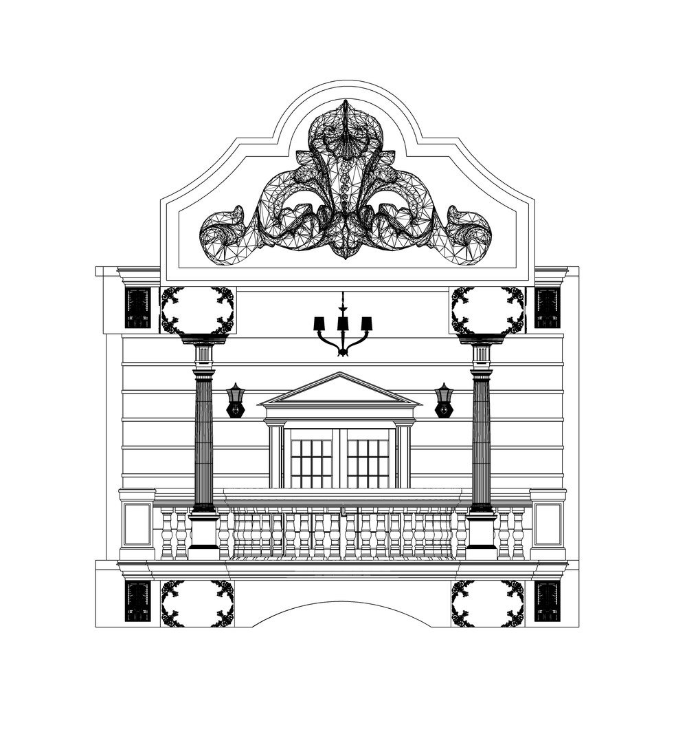 3D Model Classical Balcony - TurboSquid 1530716