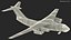 Ilyushin Il-76 Civil Transport Rigged 3D Model