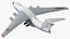 Ilyushin Il-76 Civil Transport Rigged 3D Model
