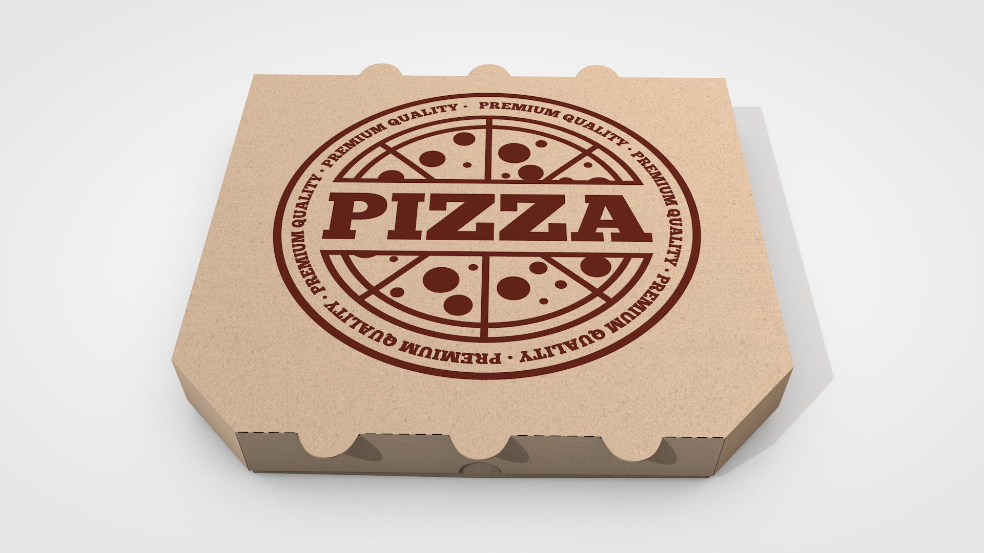 C4d Pizza Box