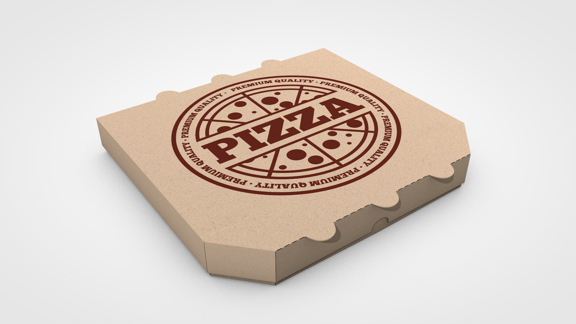 C4d Pizza Box