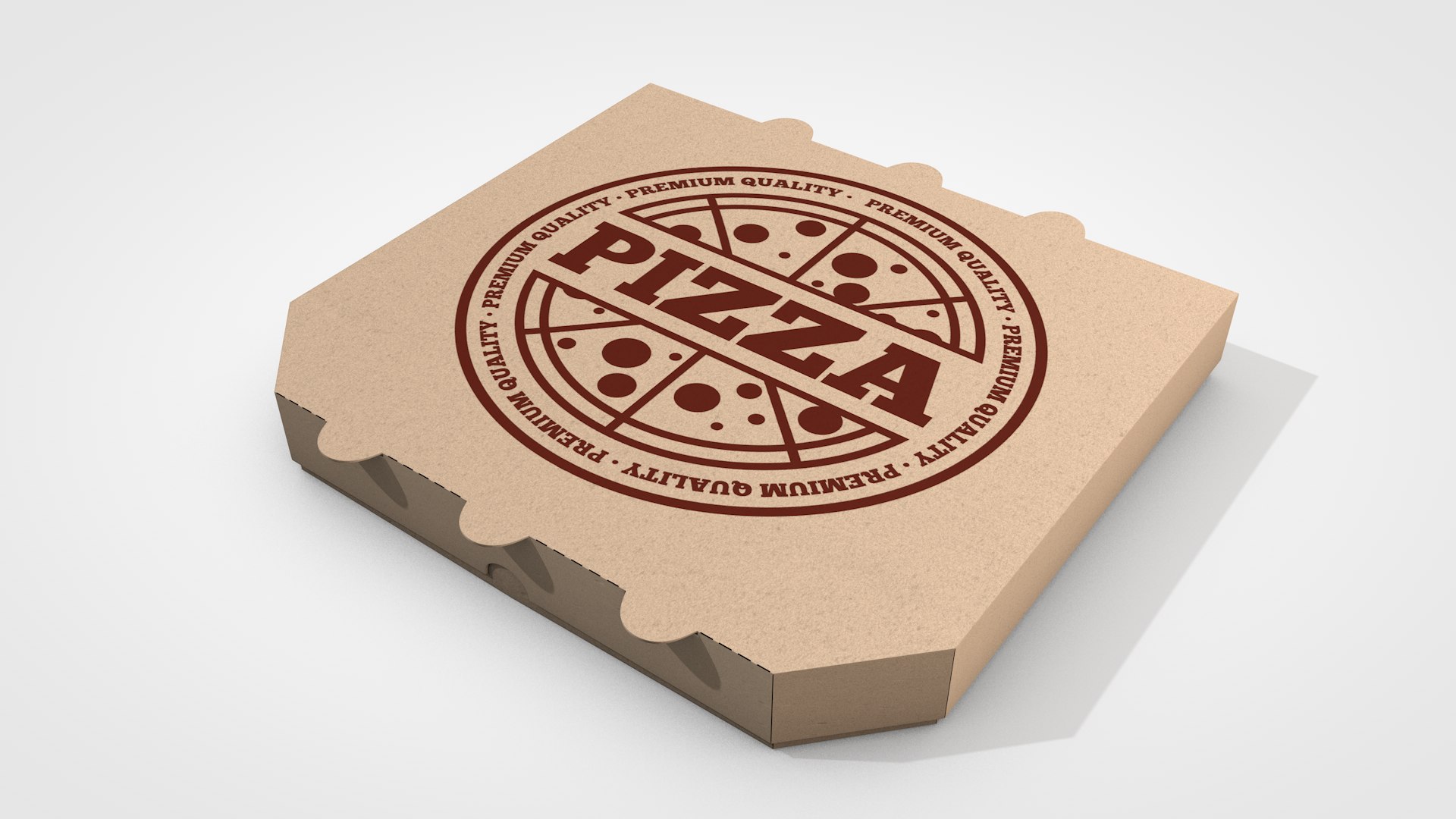 C4d Pizza Box