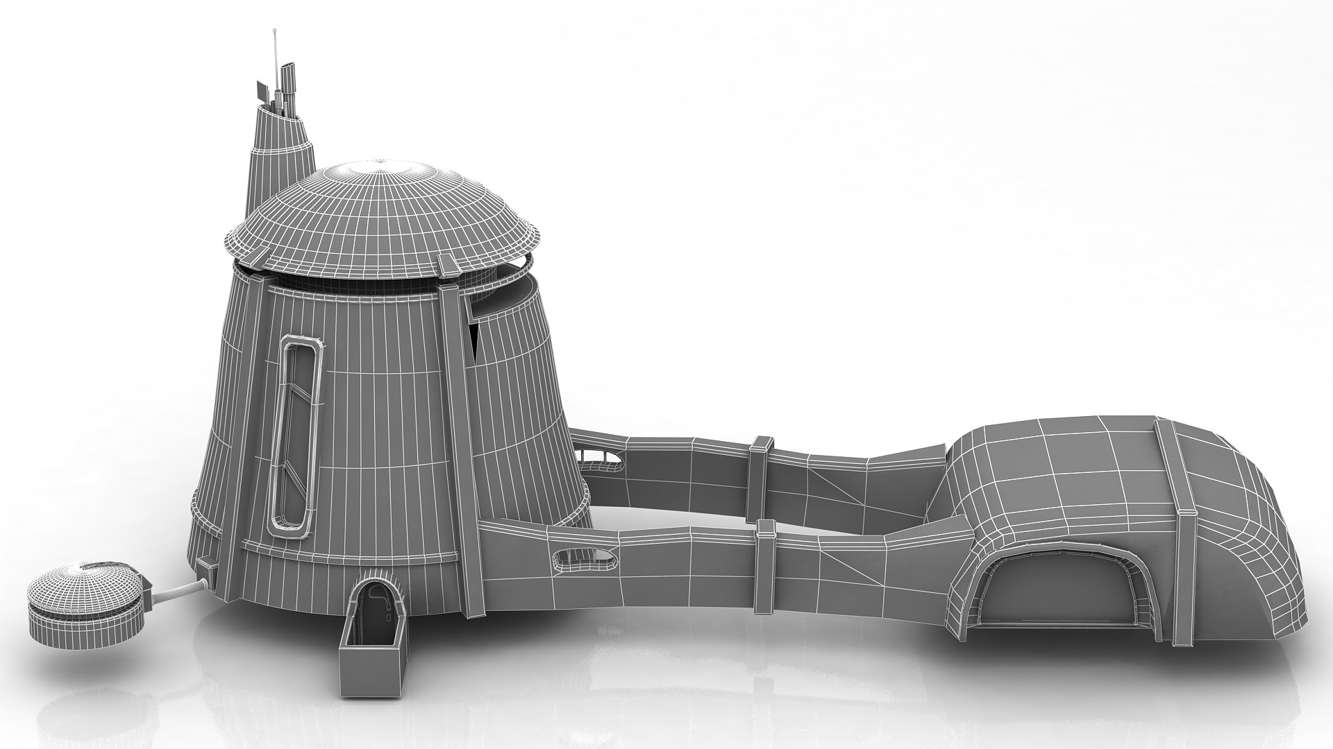 Star wars architecture tatooine 3D model - TurboSquid 1643672