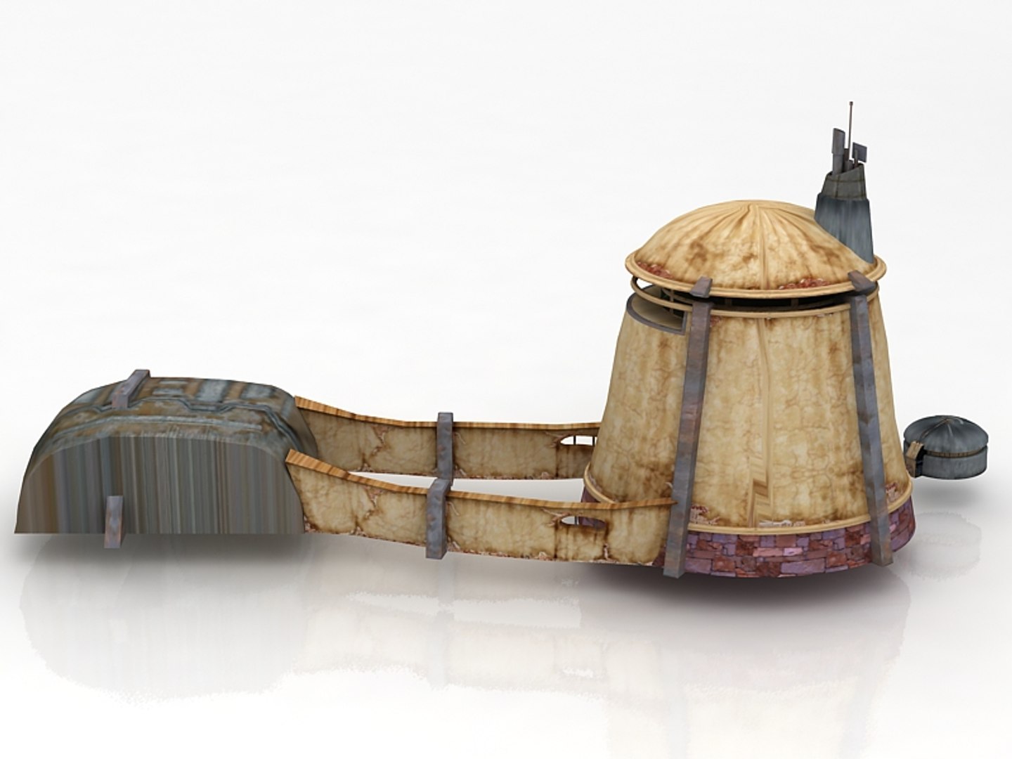 Star wars architecture tatooine 3D model - TurboSquid 1643672