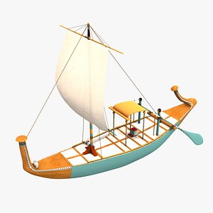 ancient egyptian nobleman ship 3ds