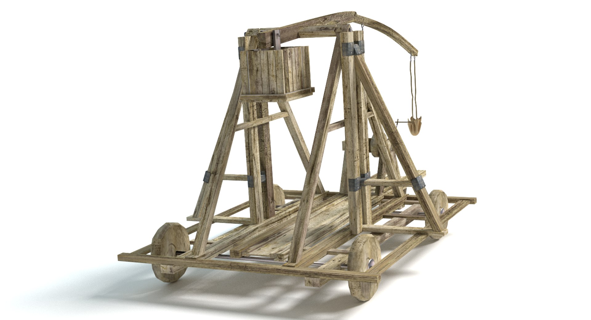 3d model large catapult