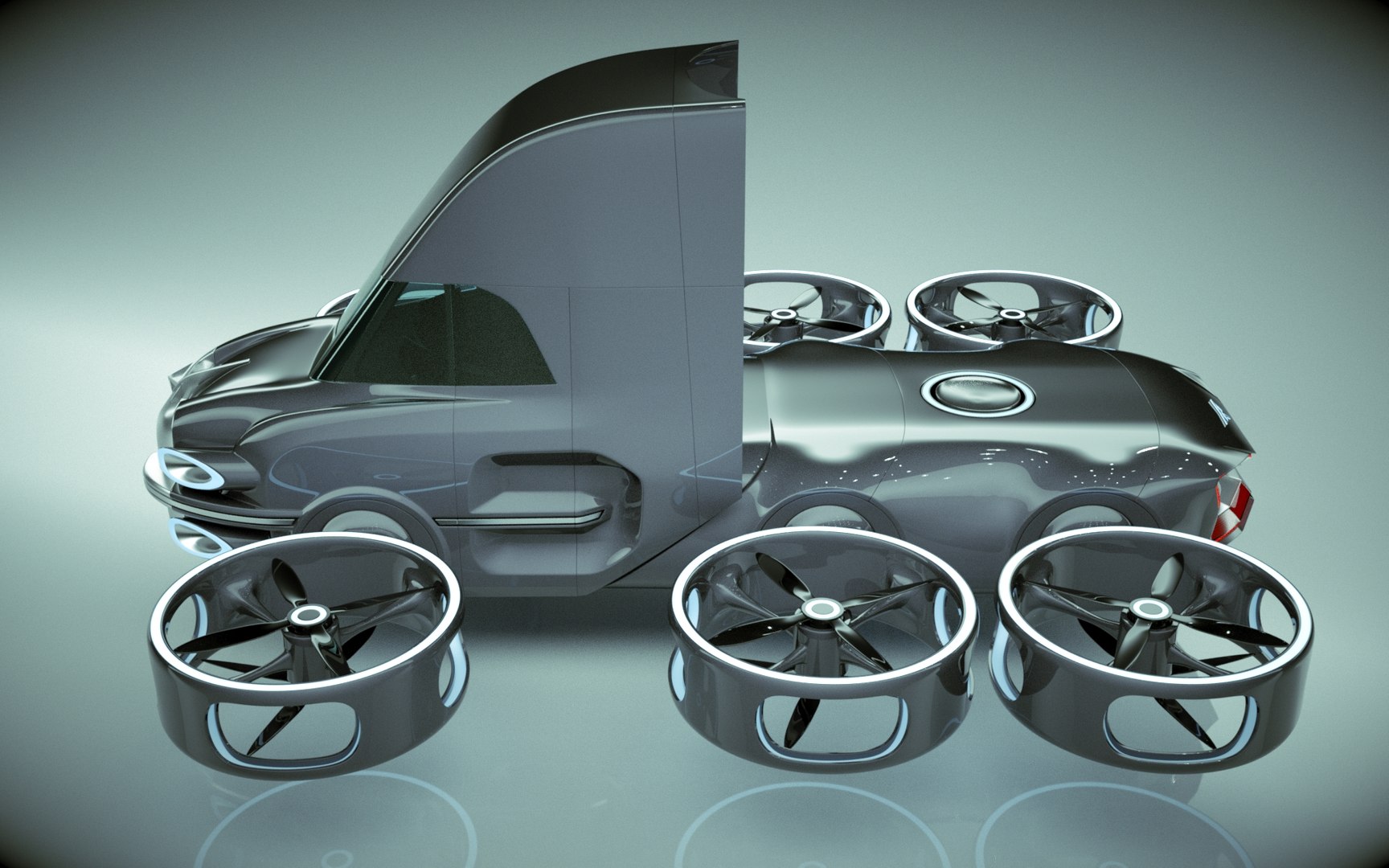3D T-Copter Truck 74 - TurboSquid 2192167