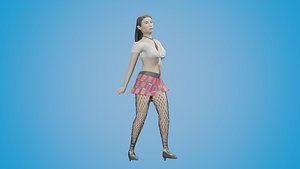 3D Dance Animation 5 with Female Character