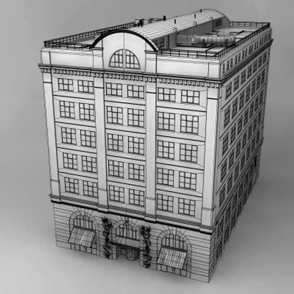 3d warehouse hotel office building model