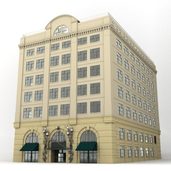 3d warehouse hotel office building model