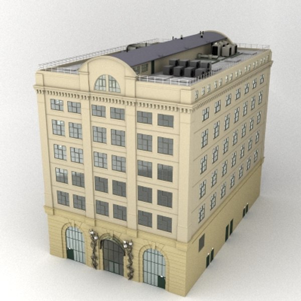 3d warehouse hotel office building model