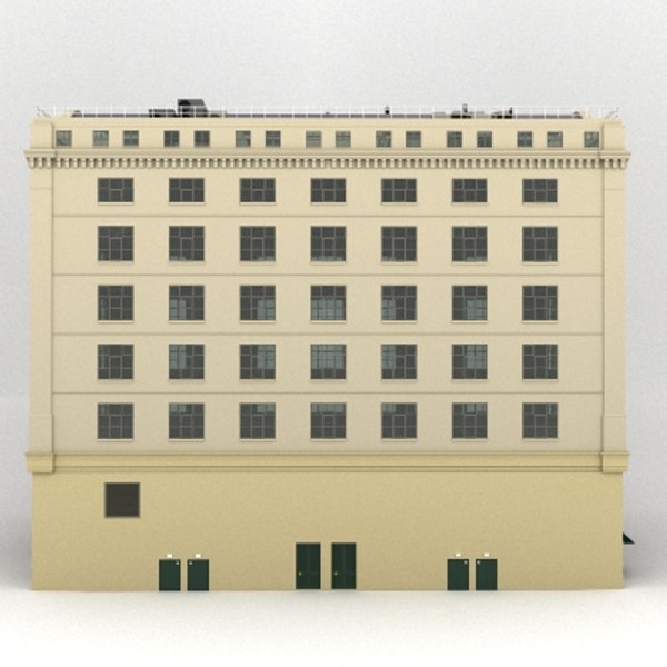 3d warehouse hotel office building model