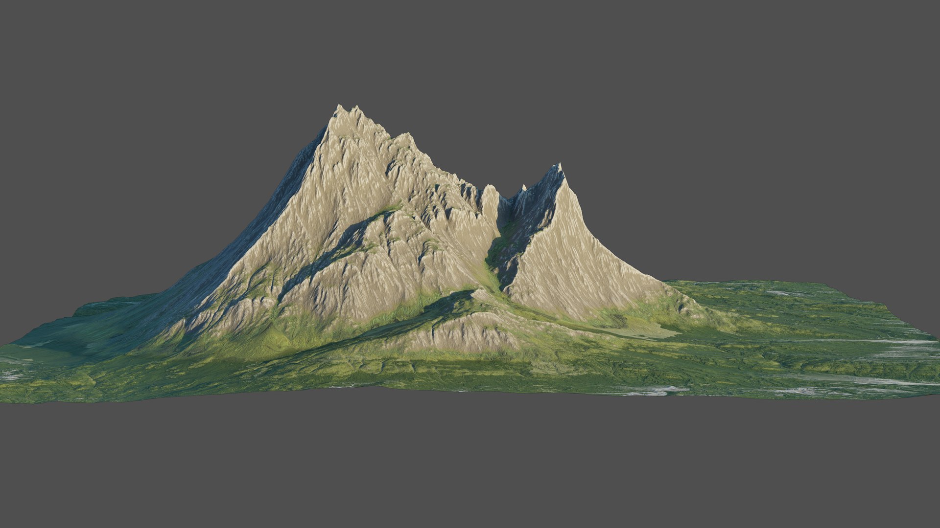 8K Detailed Mountain Landscape 6 Model - TurboSquid 1826888