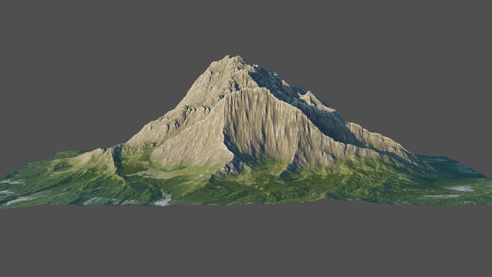 8K Detailed Mountain Landscape 6 Model - TurboSquid 1826888